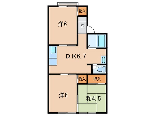 一色ハイツの物件間取画像